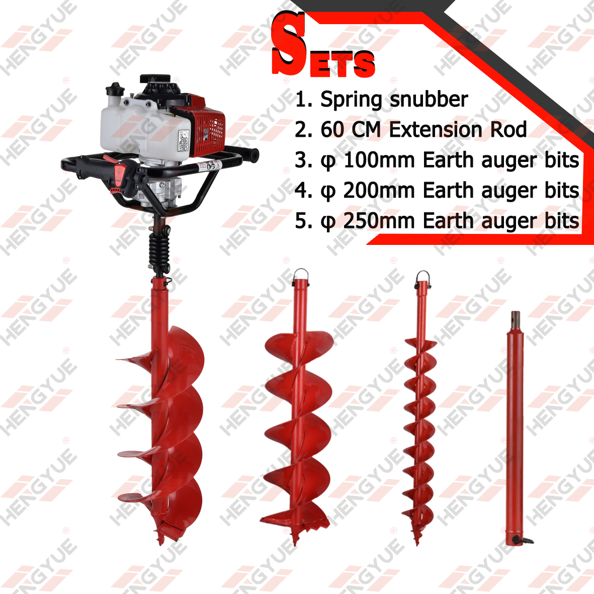 63/68cc Earth Auger Drilling Machine 