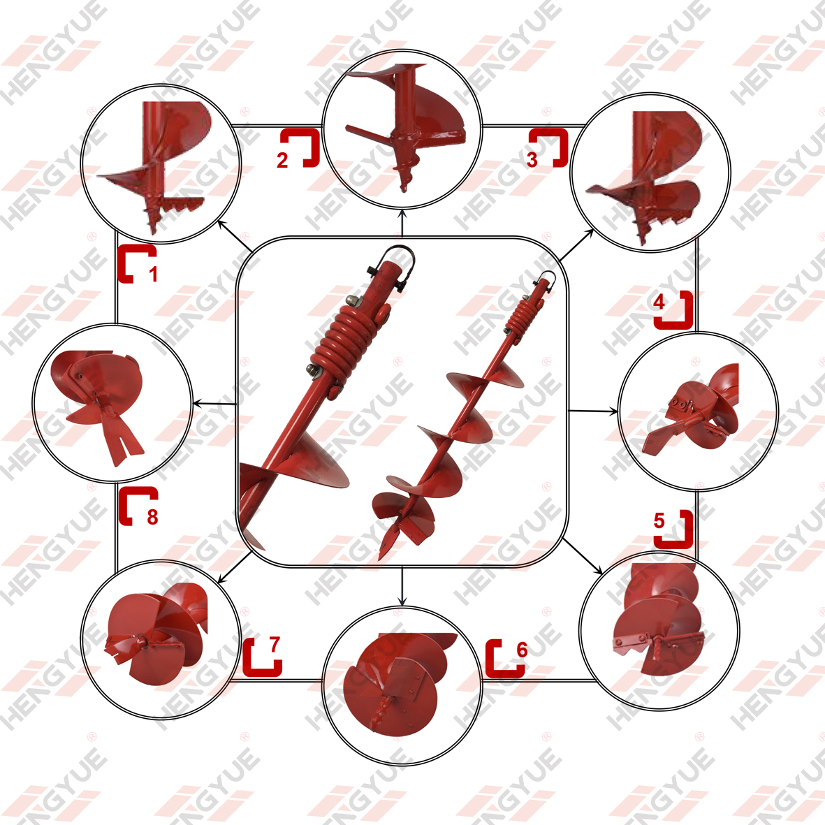 Earth Auger Drill with Spring Snubber - Buy hole auger bits, planting