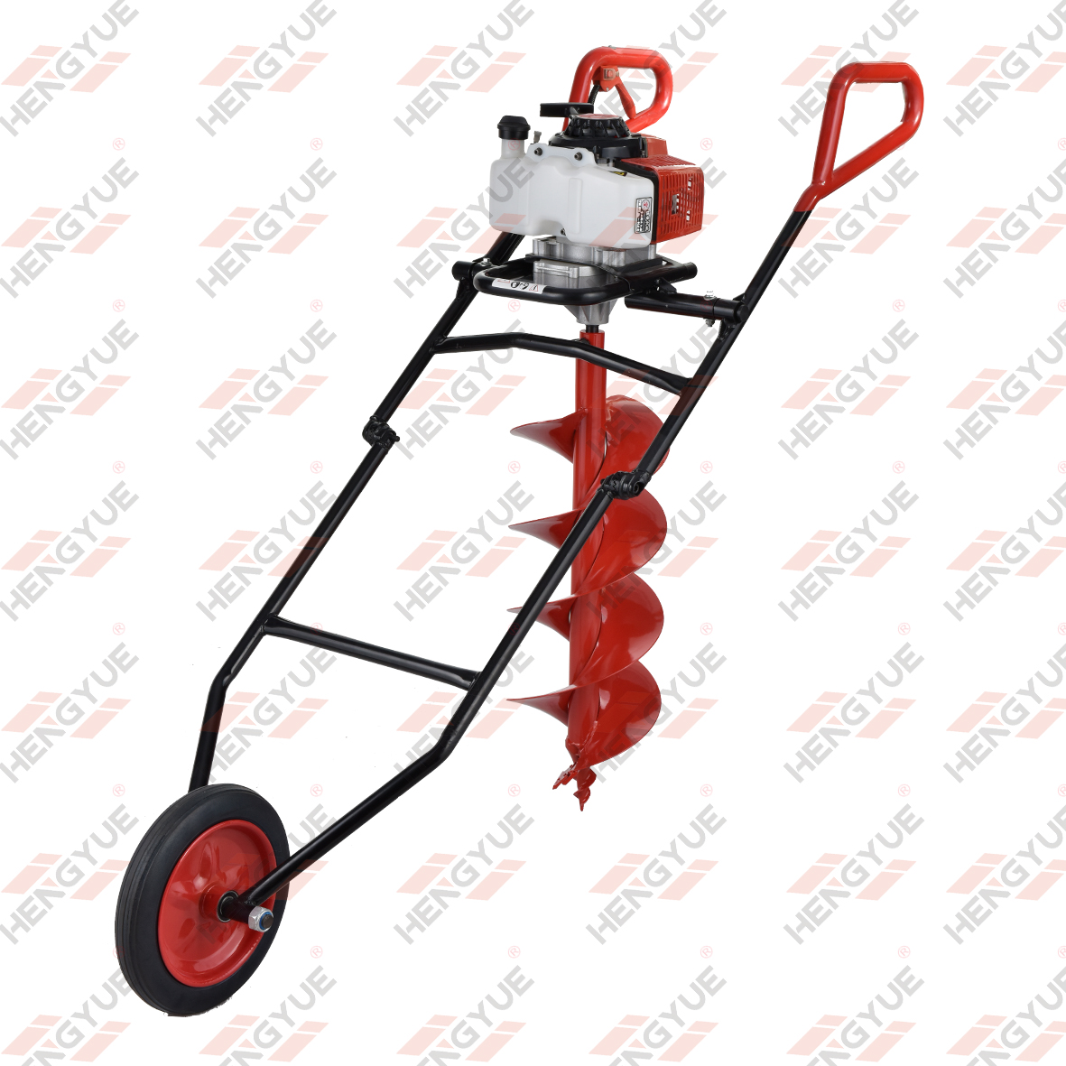 63/68cc with Shelf And Wheel Type Earth Auger 