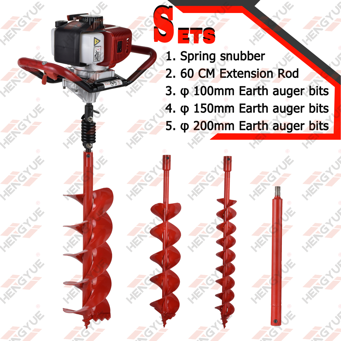 52CC Hand Held Earth Auger Earth Auger Drilling Machine